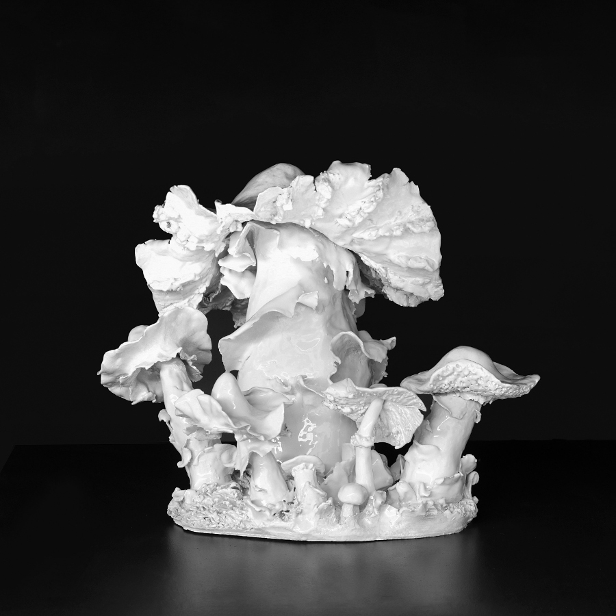 Florence Corbi - Sculpture "La Grande Famille" - Faïence émaillée