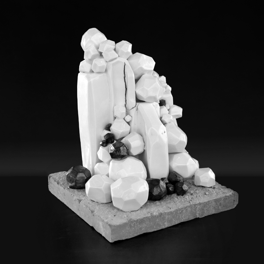 Florence Corbi - Sculpture de la série "Chaos et Genèse" Porcelaine de Limoges
